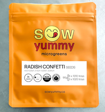 Load image into Gallery viewer, Radish Confetti Seed 90G (Microgreens)