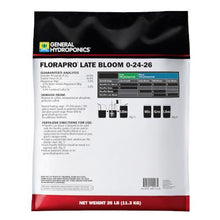 Load image into Gallery viewer, General Hydroponics Florapro Late Bloom 0-24-26

