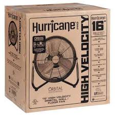 Hurricane Pro Heavy Duty Orbital Wall / Floor Fan, 16