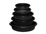 Black Hard Pot Saucer - Garden Effects -Indoor and outdoor Garden Supply 